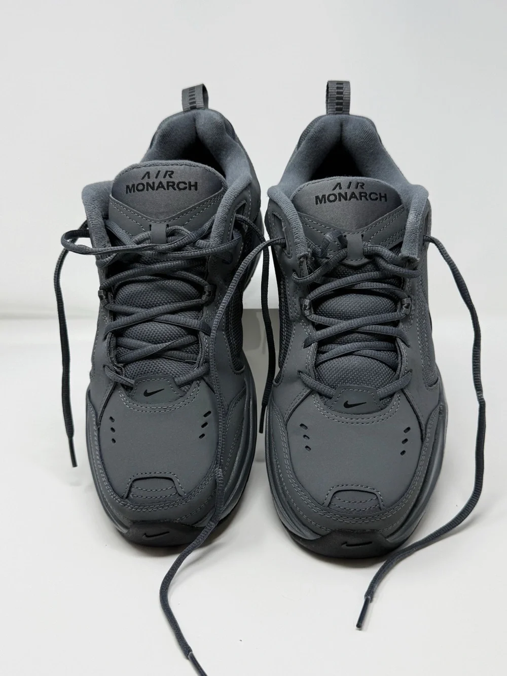 Nike Air Monarch IV Gray Black Sneakers Mens Size 10.5 Athletic Walking Dad Shoe - Picture 9 of 14